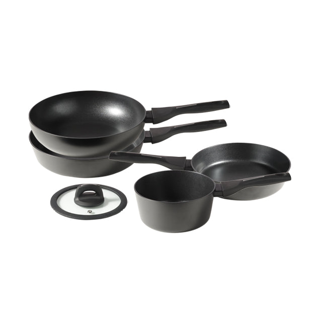 [LOCK N LOCK] Black Shield IH Frying Pan 5pieces Set