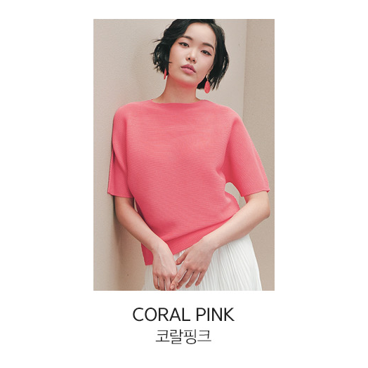 에바큐브 플리츠 블라우스 (반팔)