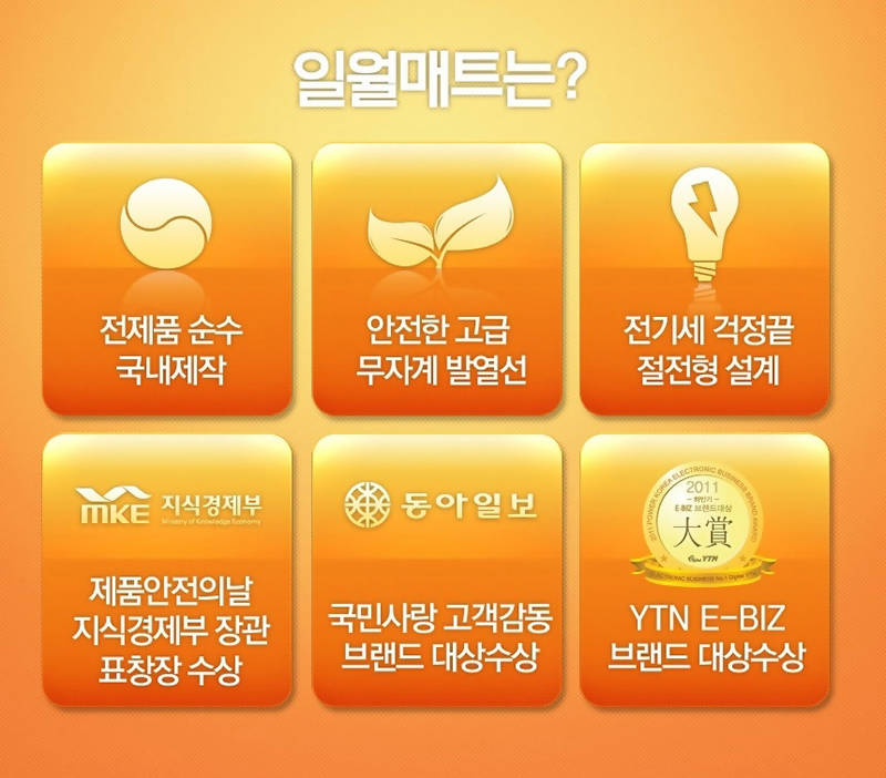 ILWOUL 프리미엄 전기 바닥 카펫