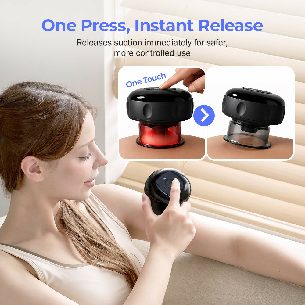 B. [HuBDIC] HubiCare Smart Vacuum Cupping Massager HCM-10 – 2 Set Bundle