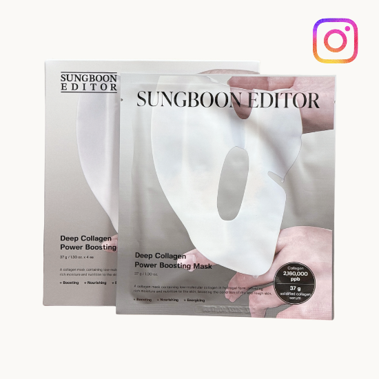 [SUNGBOON EDITOR] Deep Collagen Power Boosting Mask (Instagram Exclusive)