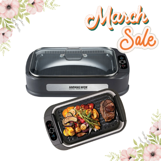 [MARCH SALE] ANPANG WIDE ELECTRIC SMOKELESS GRILL