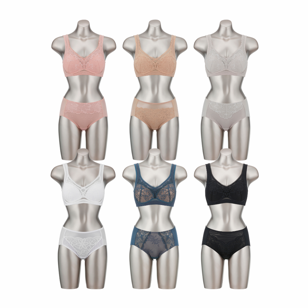 [VIVIEN] Skin Fit Lycra Underwear 12pcs Set (비비안 스킨핏 라이크라 속옷 12종 세트)