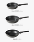 [SALE] [LocknLock] Black Shield IH Frying Pan 5pieces Set (블랙쉴드 IH 프라이팬 5종 세트)