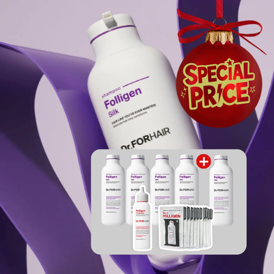 E. [DR.FORHAIR] DR.FORHAIR FOLLIGEN SILK SHAMPOO SET & Special Gift
