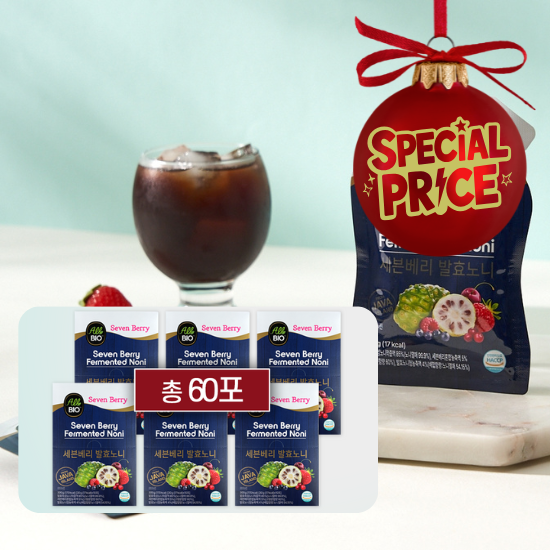 [올바이오] 세븐베리 발효 노니 착한가득 세트 - 10 × 6 박스