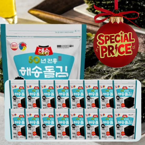 C. Premium Haesong Traditional Seasoned Laver 16-Bag Set