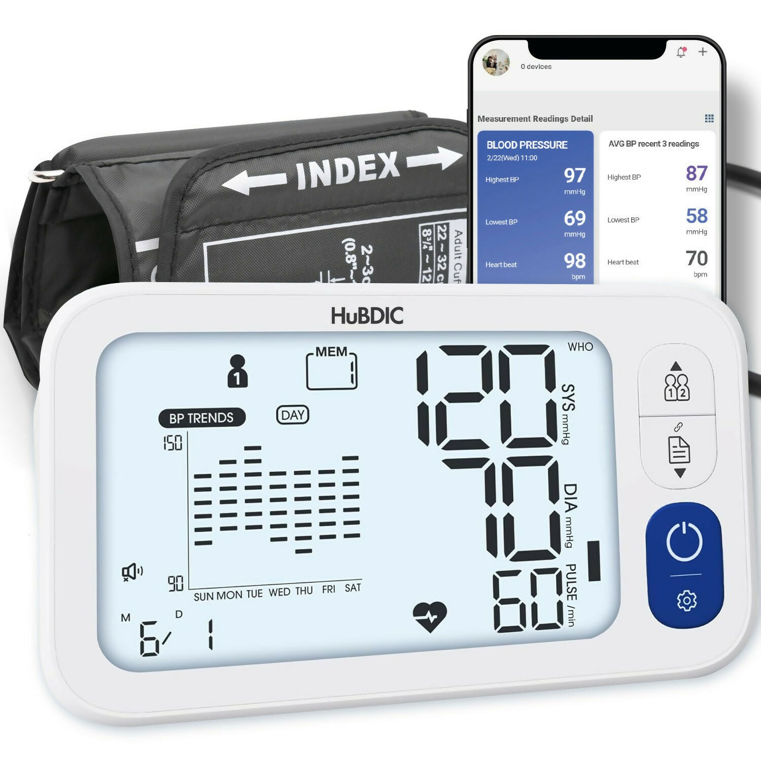 HuBDIC Blood Pressure Monitor TMB-2088 (휴비딕 팔뚝형 자동 전자 혈압계 TMB-2088)