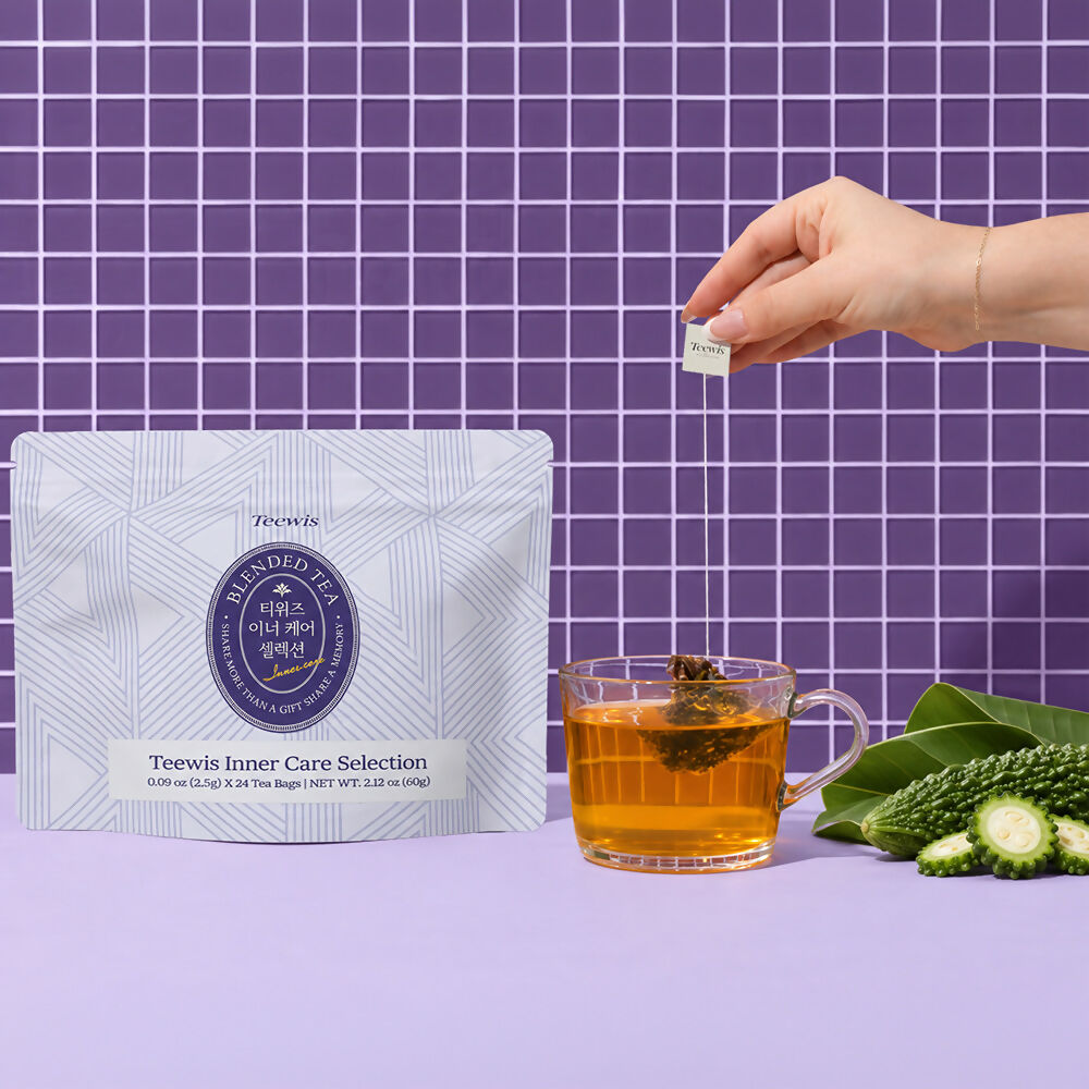 A. TEEWIS Inner Care Tea (Pack of 5) - 2.5g * 24 Tea Bags per Pack