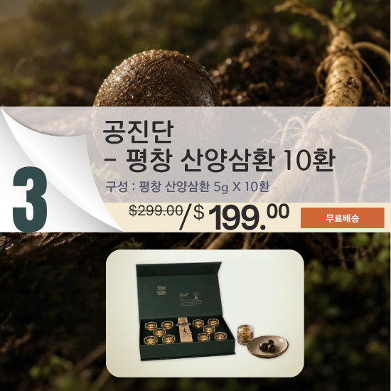 C. Gongjindan – Pyeongchang Wild-Simulated Ginseng Pills 10 Pills