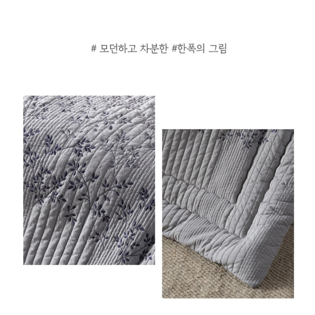 [PARK SUL NYEO] Cotton Pigment 'CHO YEON' Bedding Set (US Q)
