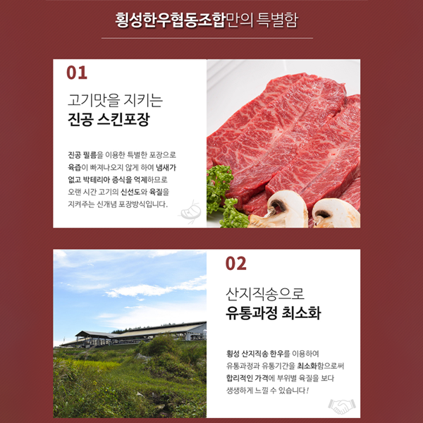 [2025 고국배송] Hoengseong Korean Beef Set (횡성한우 등심로스 모음 2호  1++등급, 1.5kg)