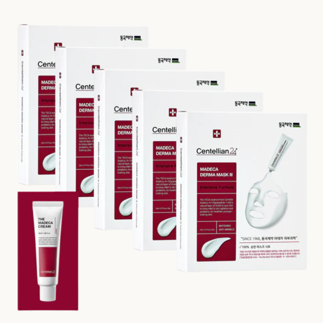 [CENTELLIAN24] Madeca Derma Mask Pack 5 Boxes + Madeca Cream 1ea