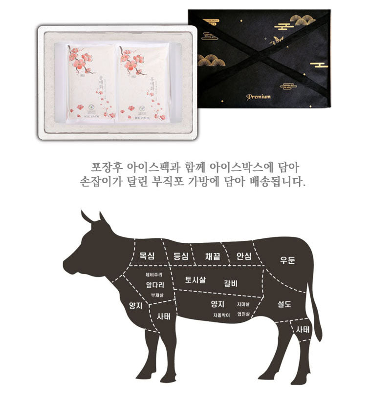 [2025 고국배송] Hoengseong Korean Oxfeet Set (1등급 횡성한우 우족세트, 2.7kg)