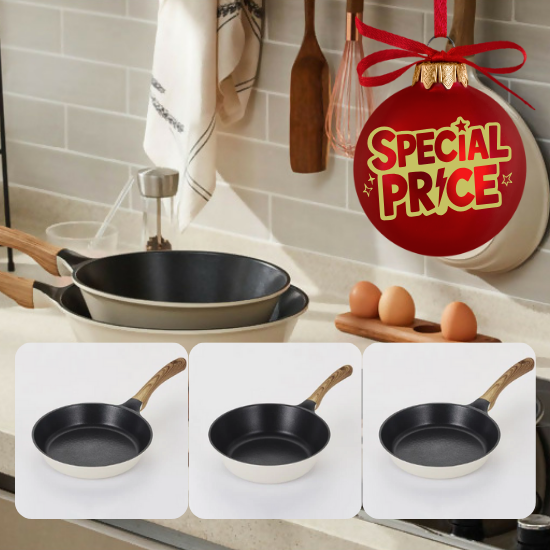 [Ecoramic] Slim IH Fry Pan Set 3pcs