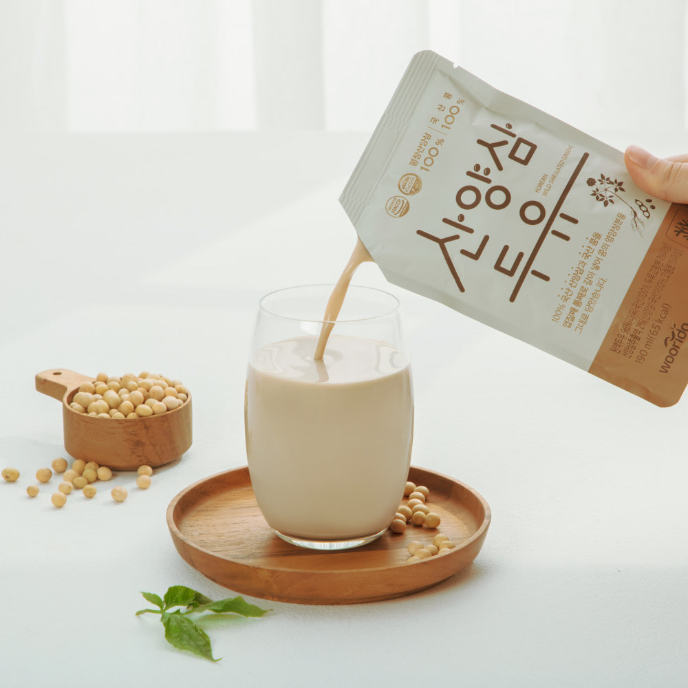 A. [WOORIDO] Korean Wild Ginseng SoyMilk 190ml * 15Packs * 3BOX