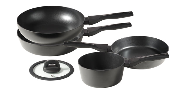 [SALE] [LocknLock] Black Shield IH Frying Pan 5pieces Set (블랙쉴드 IH 프라이팬 5종 세트)