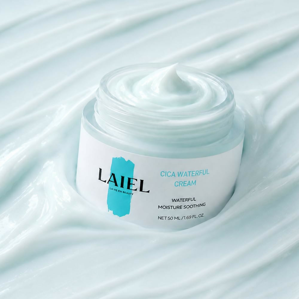 [LAIEL] Cica Waterful Cream, Hydrating Korean Moisturizer (50ml)