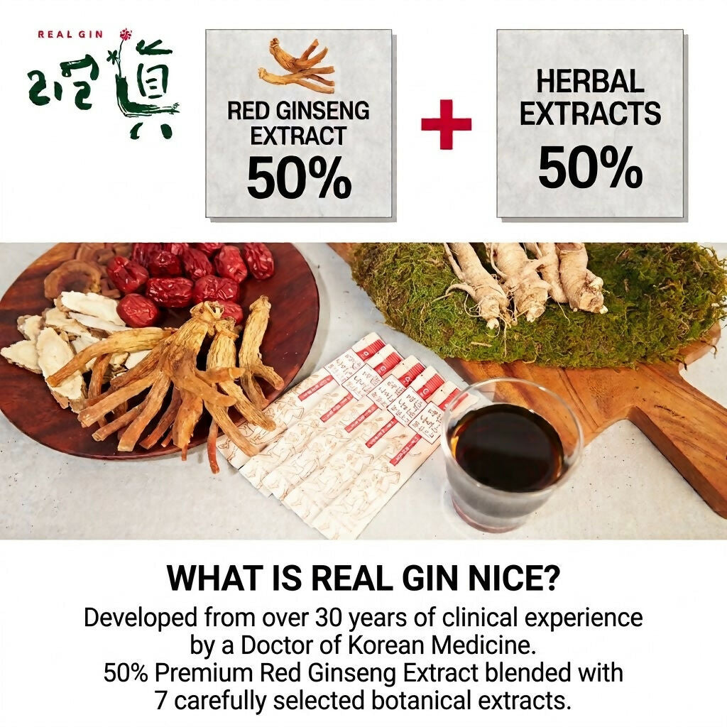 A. [Real Gin] 6-Year Korean Red Ginseng Extract Liquid Stick 15ml*90+ Red Ginseng Chip Set