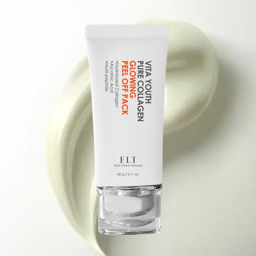 ELT Vita-Youth Pure Collagen Glowing Peel Off Pack (60 ml/2.02 fl.oz) with Silicone Brush