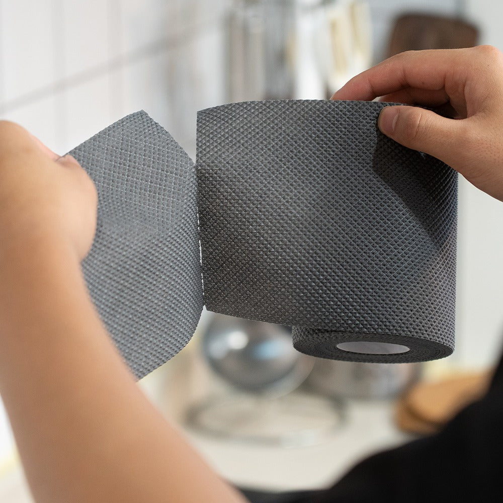D. [EZ'n]  Daily Bubble Dish Scrubber 9 rolls + Slide Cutting Board  &Gift