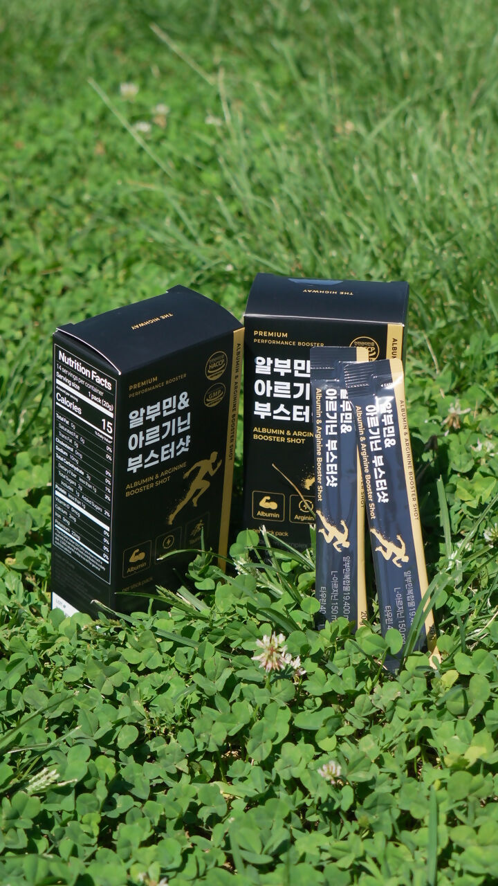 D. [THE HIGHWAY] Albumin & Arginine Booster Shot Drink (14 Sticks x 3 Boxes)