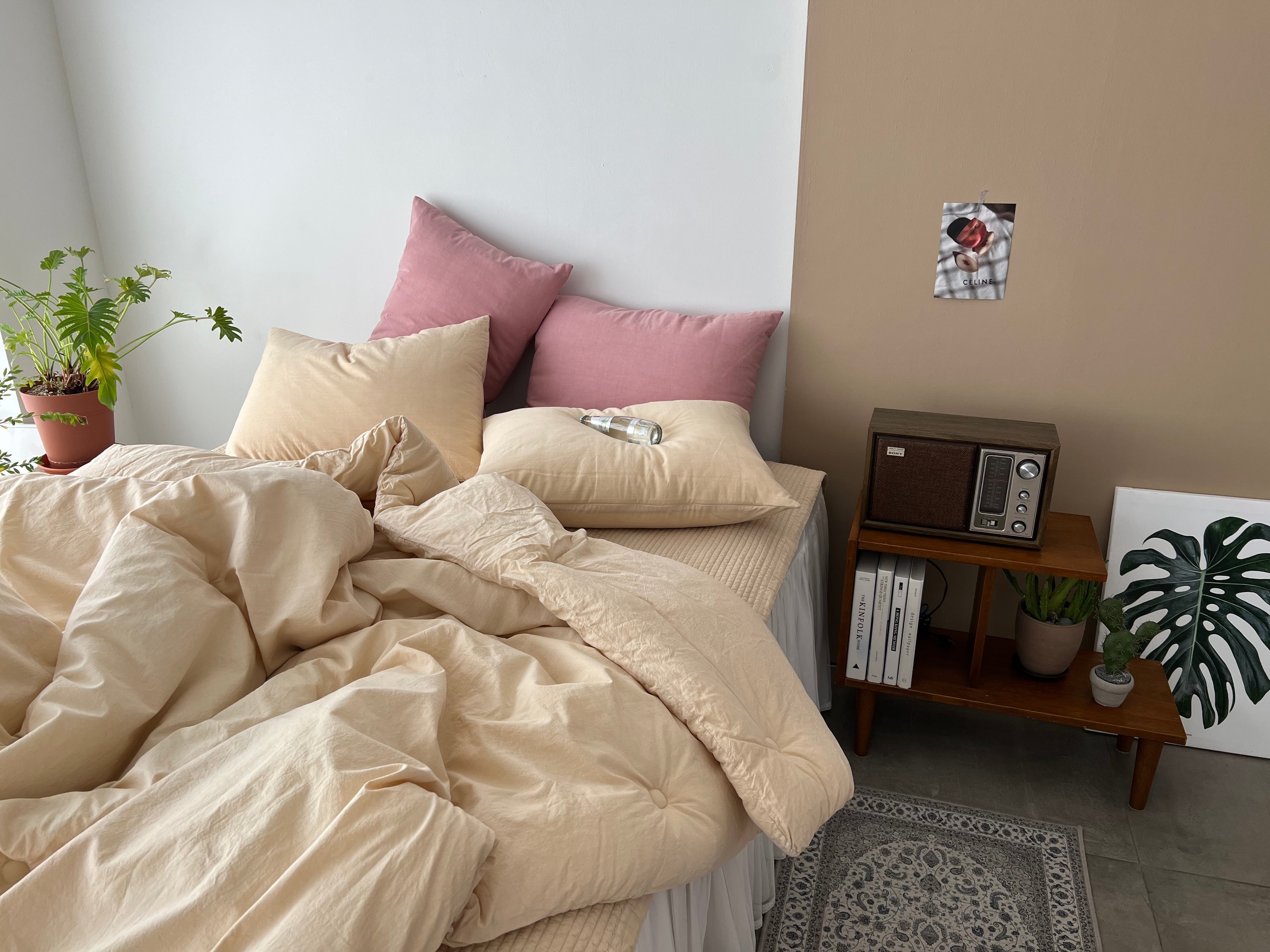 B. BBANG BBANG Pigment Washing Cotton Bedding Set (Q)