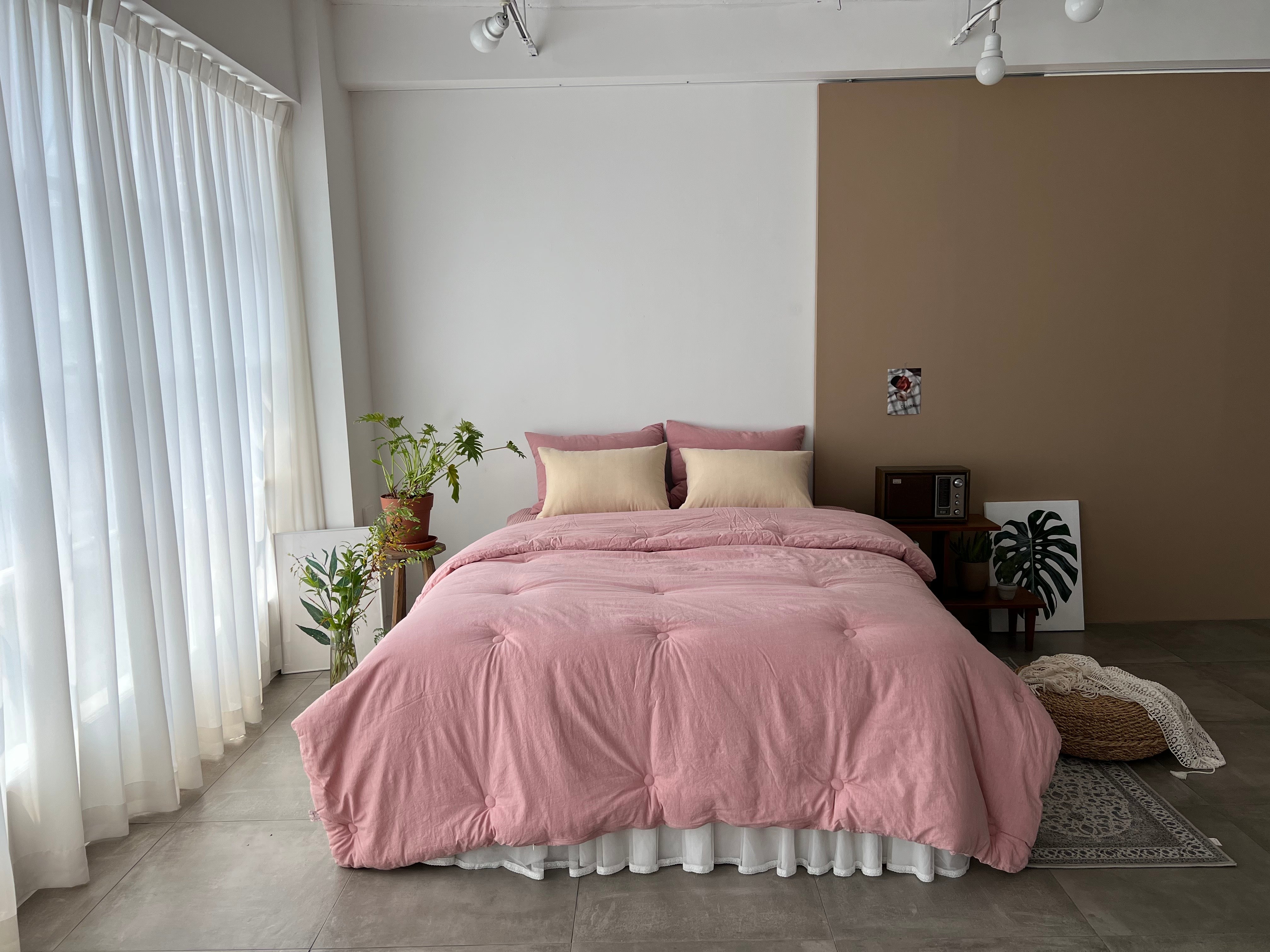 B. BBANG BBANG Pigment Washing Cotton Bedding Set (Q)