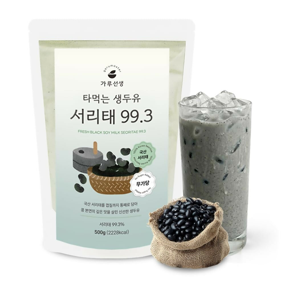 B. [garumaster] Fresh Black Soy Milk SEORITAE 99.3+Fresh Soy Milk 18 Roasted Grain(Total 4 Packs)