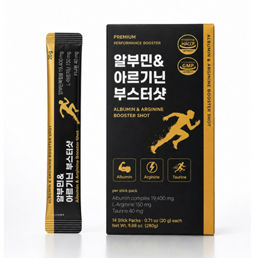 D. [THE HIGHWAY] Albumin & Arginine Booster Shot Drink (14 Sticks x 3 Boxes)