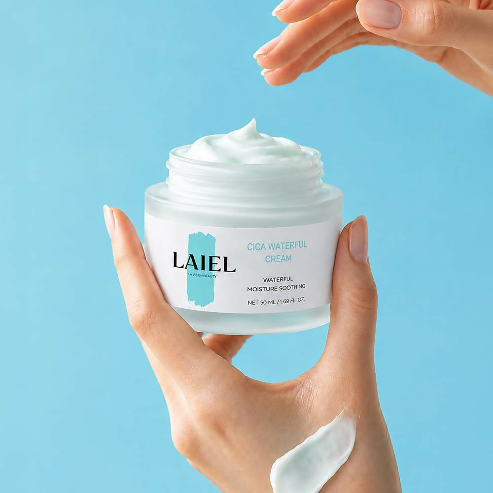 [LAIEL] Cica Waterful Cream, Hydrating Korean Moisturizer (50ml)