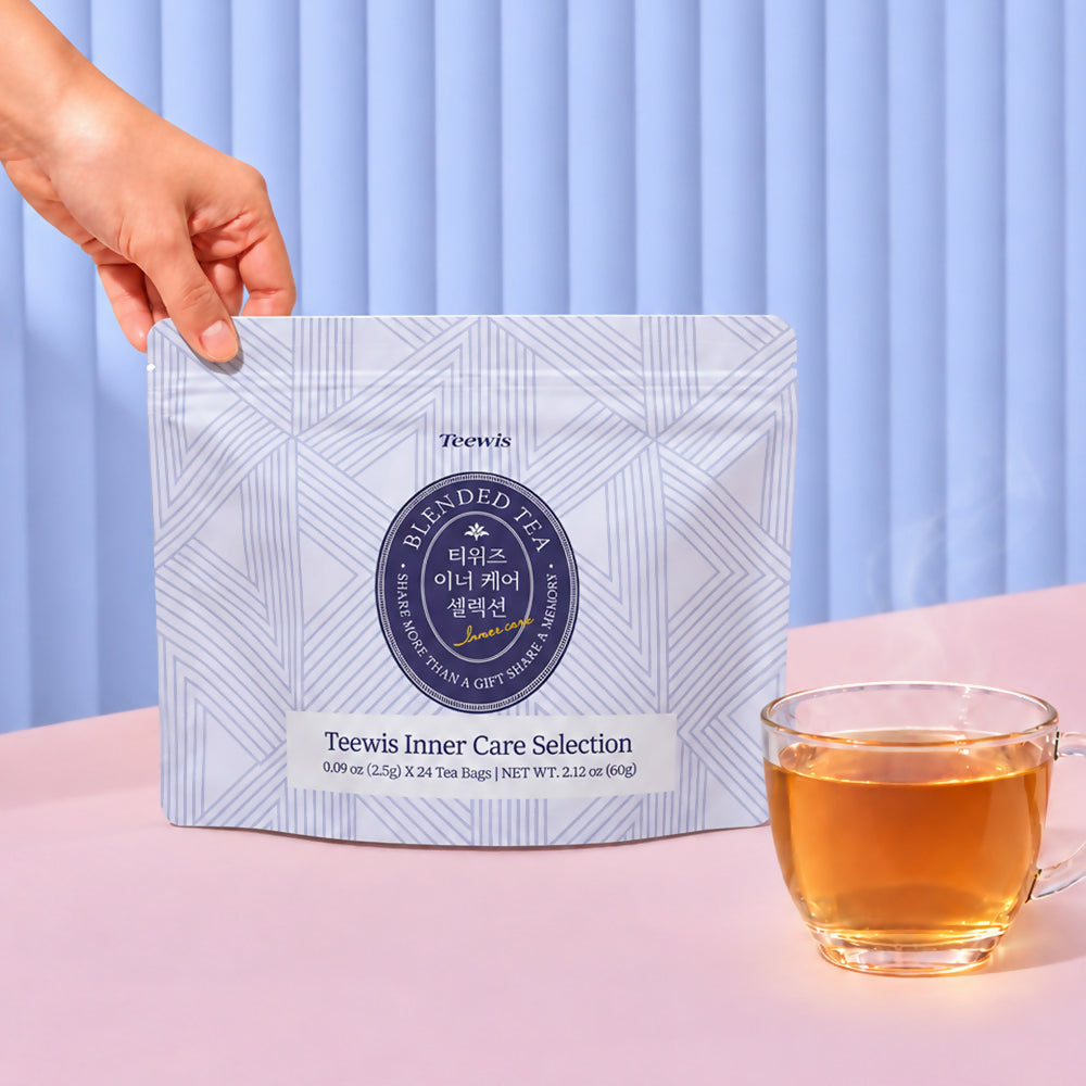 A. TEEWIS Inner Care Tea (Pack of 5) - 2.5g * 24 Tea Bags per Pack