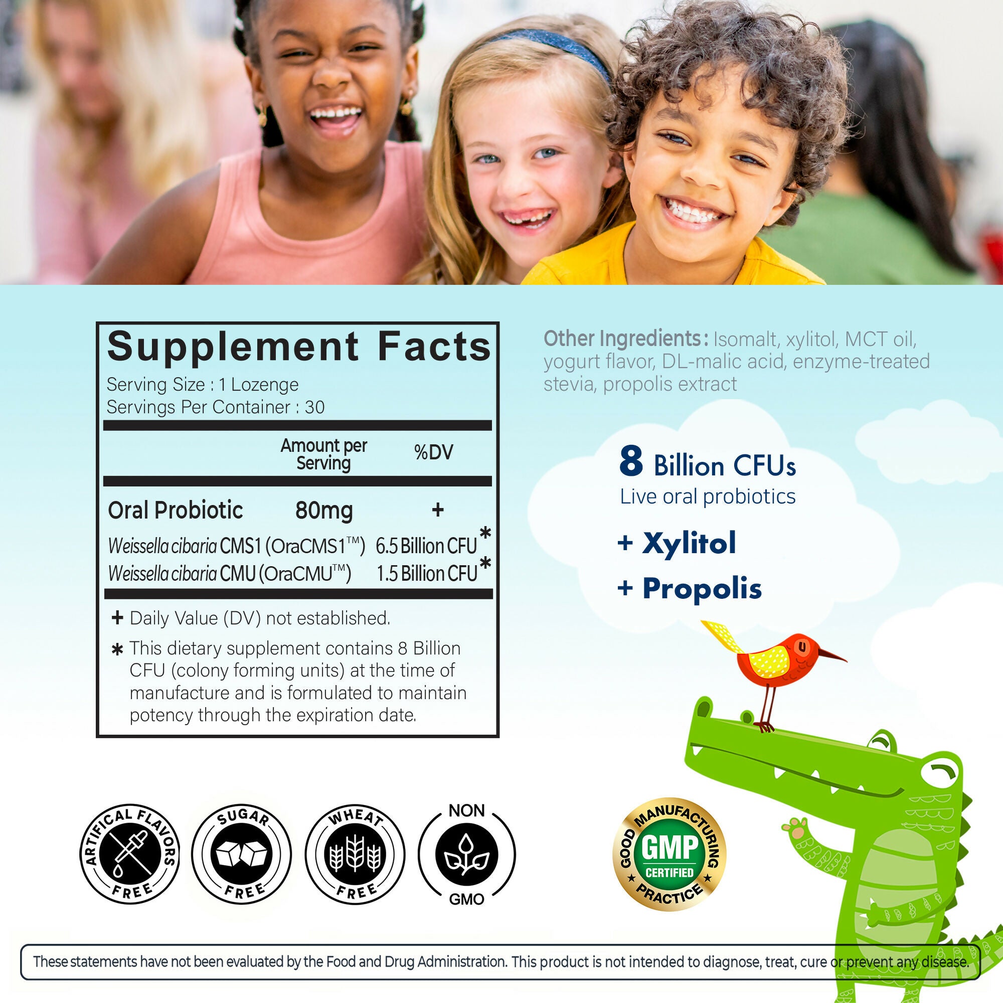 [오라틱스] 어린이용 덴탈 프로바이오틱스 2팩 