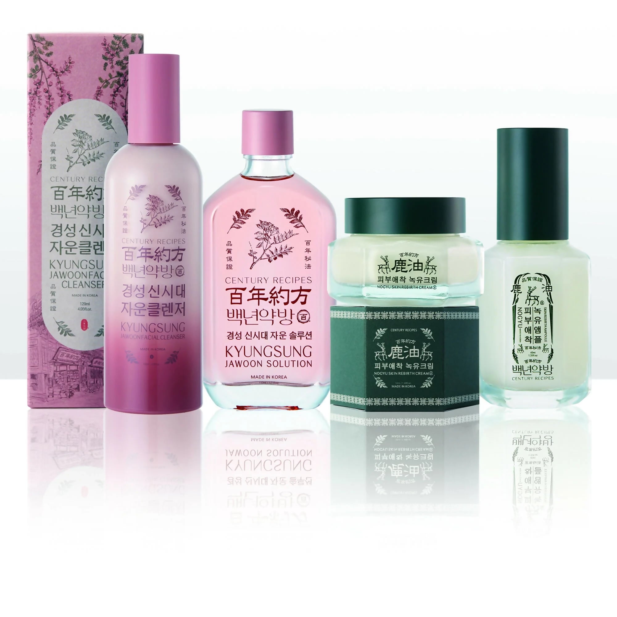 H. [CENTURY RECIPES] Deer Antler Oil Skincare 2+1 Set