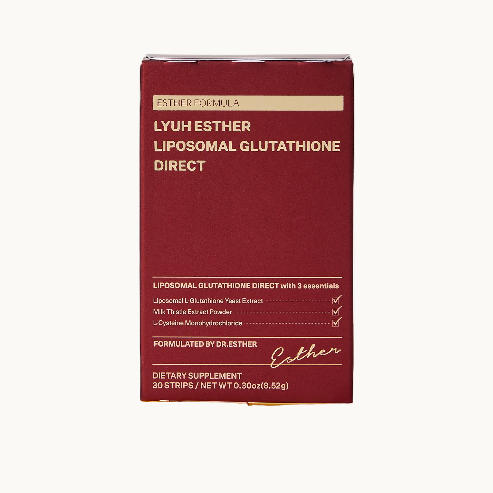 ESTHER FORMULA Liposomal Glutathione Strips (284mg×30) Glutathione Direct