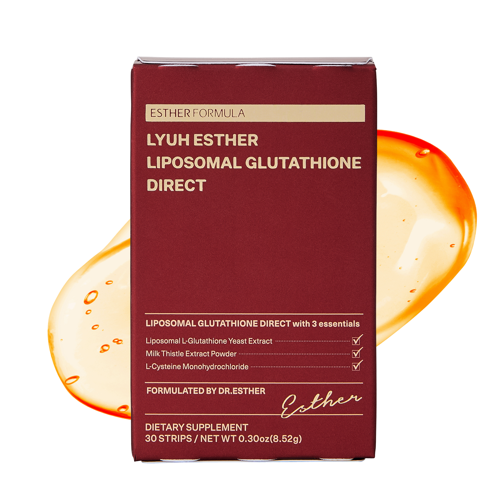 ESTHER FORMULA Liposomal Glutathione Strips (284mg×30) Glutathione Direct