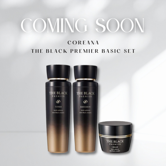 [COREANA] The Black Premier Basic Set (3pcs x 2sets)
