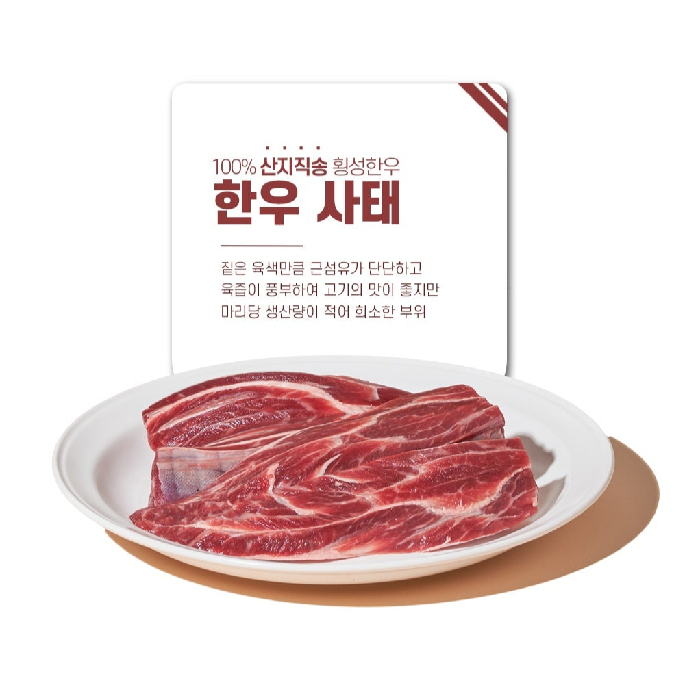 [KOREA25] 4. Hoengseong Hanwoo Galbi & Shank Meat Set No.1