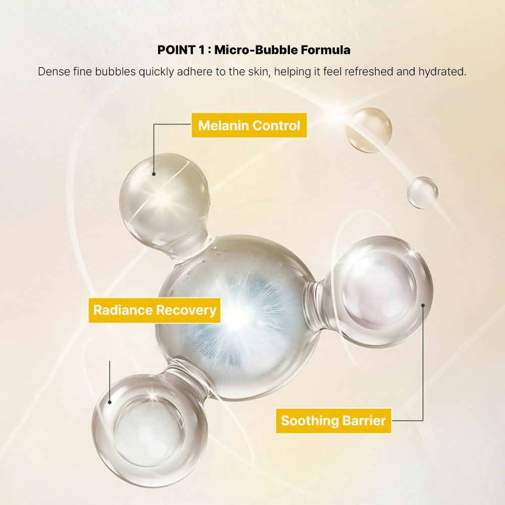 MELKA Melacare Bubble Pack Toner with Niacinamide & Micro-Bubble Formula