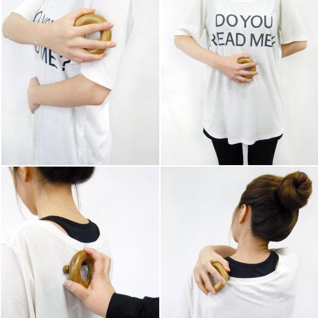 Hinoki Wood Donut Acupressure Massager