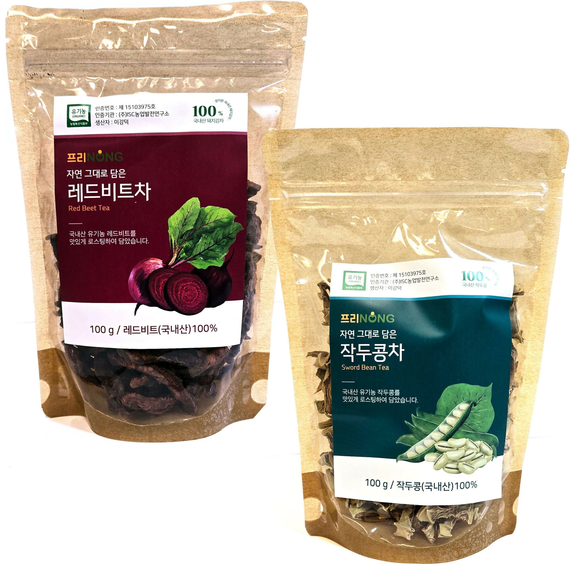 FREENONG Organic Red Beet, Sword Bean Tea | 프리농 자연그대로를 담은 유기농 레드비트, 작두콩차