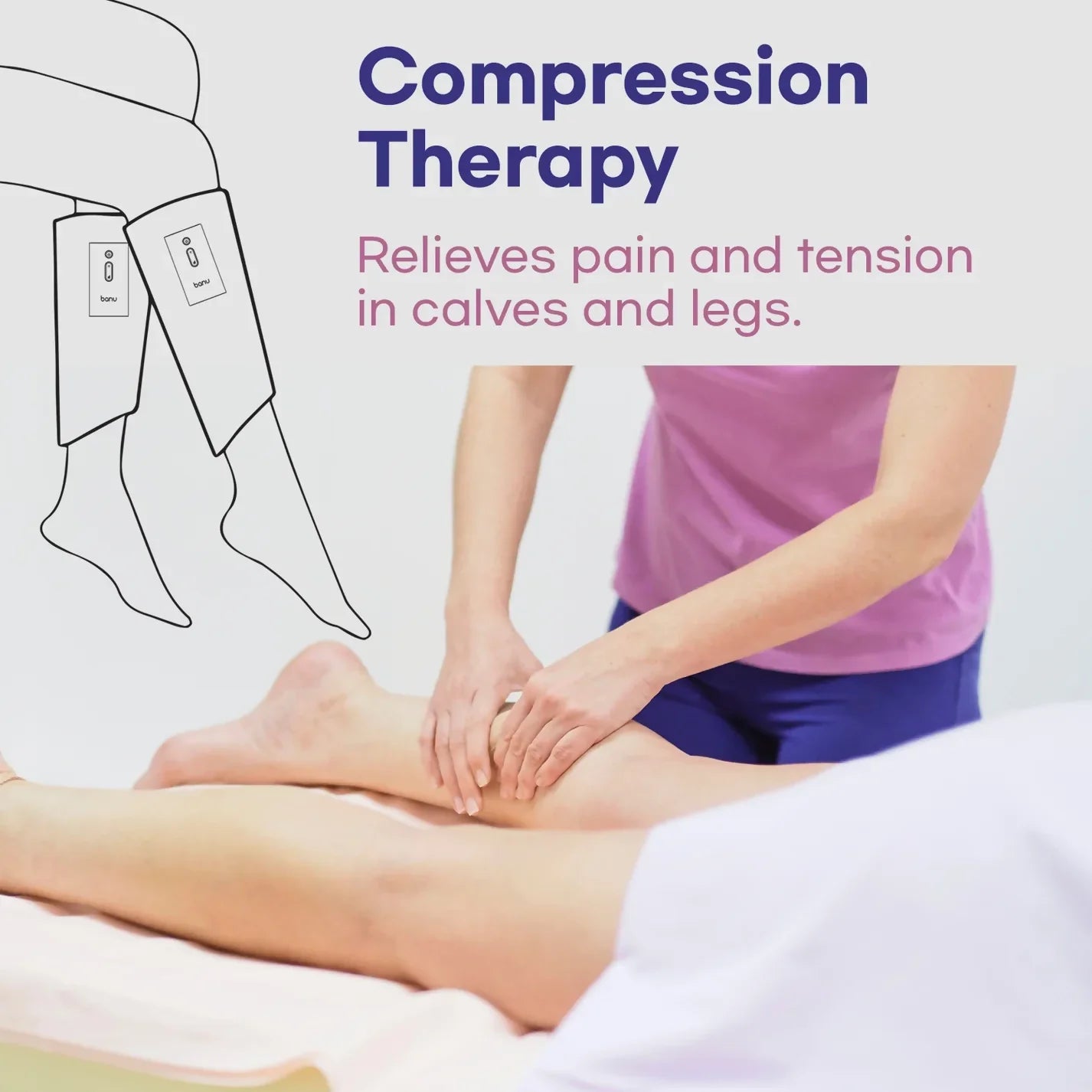 D. [BANU] Cordless Calf Massager Air Compression_Pair