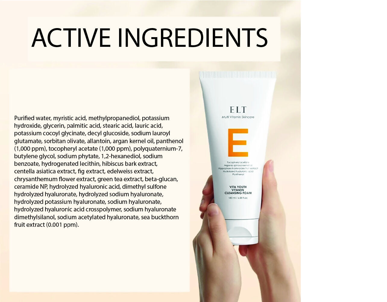 ELT Vita-Youth Vitamin Cleansing Foam (120ml / 4.05 fl.oz)