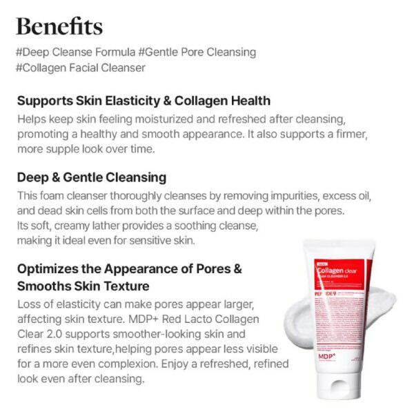 MDP+ (Medi-Peel )Red Lacto Collagen Clear 2.0 Cleanser 120ml