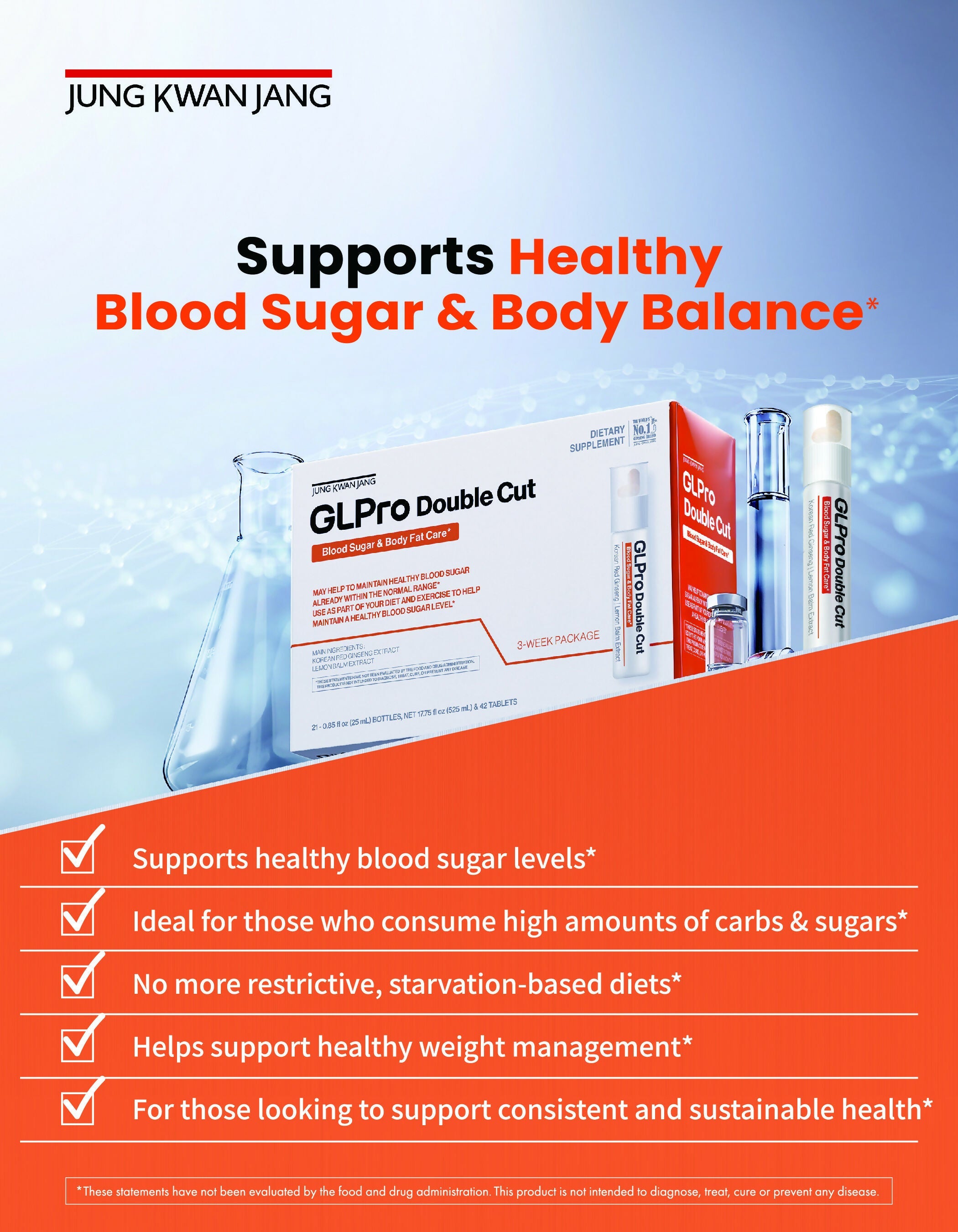 [JungKwanJang] GLPro Double Cut 3weeks Supplement Set