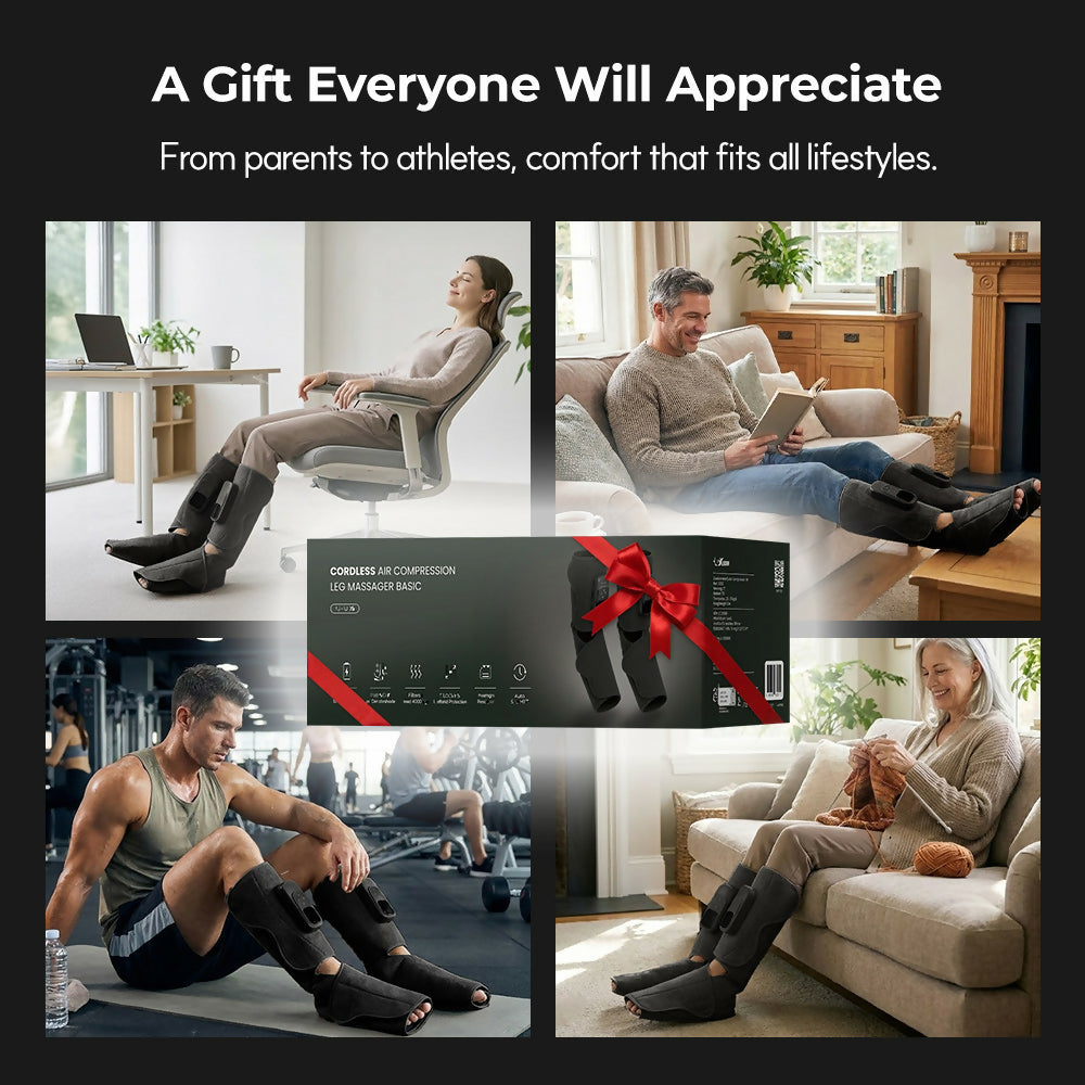 [HuBDIC] HubiCare Cordless Calf and Feet Massager FE-7305 (Black)