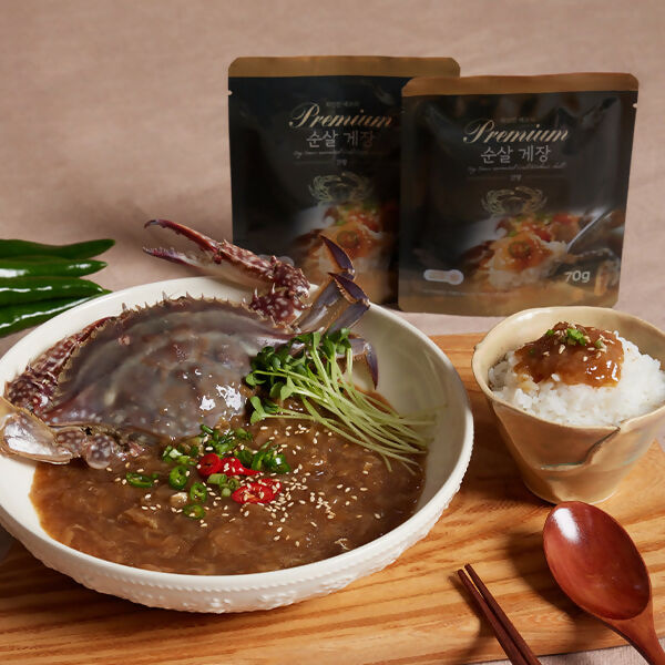 B. Premium Boneless Marinated Crab (Soy Sauce + Spicy) 20 Servings