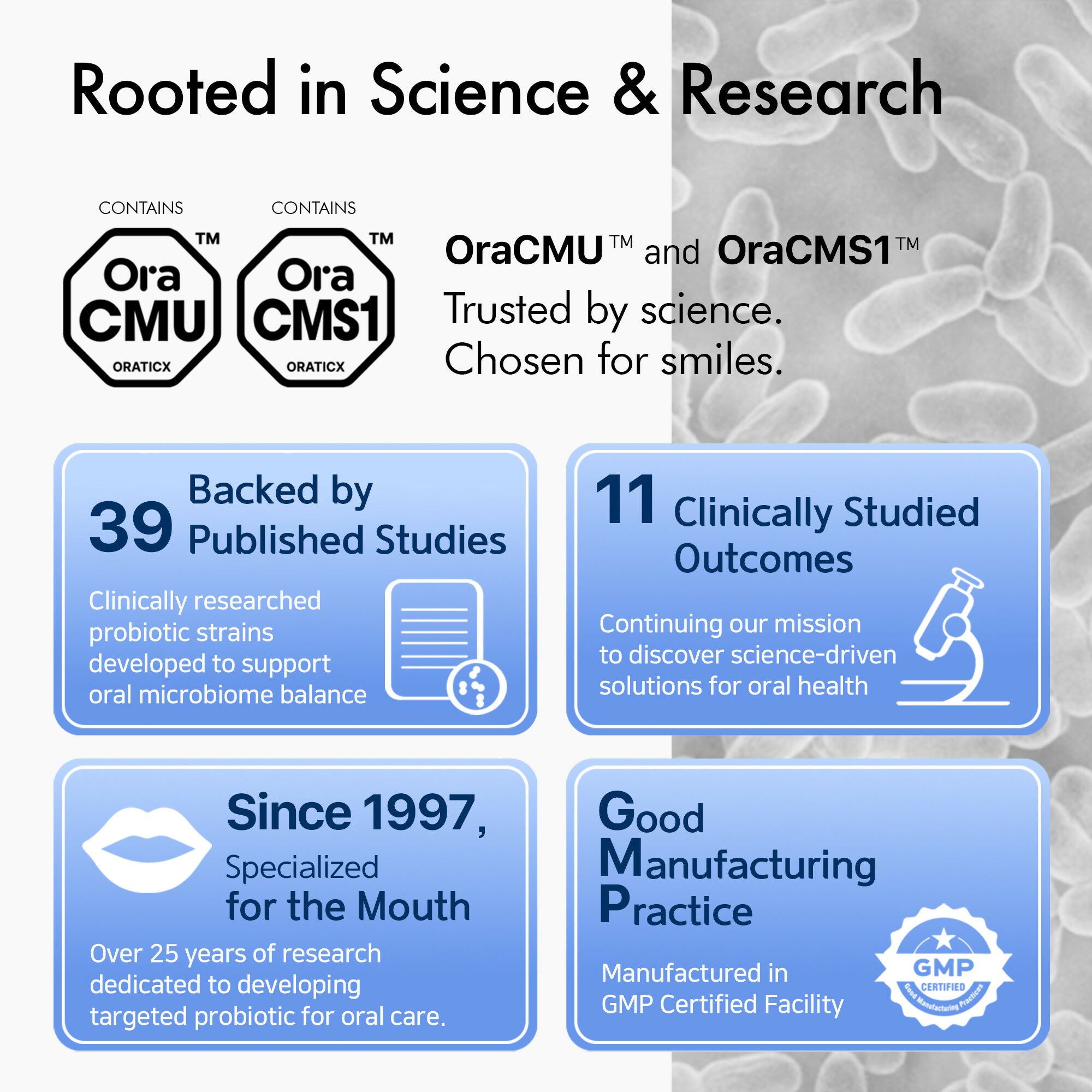 E. [OraTicx Oral Probiotics 6-Pack] Green Breath 3 + Teeth & Gums 3