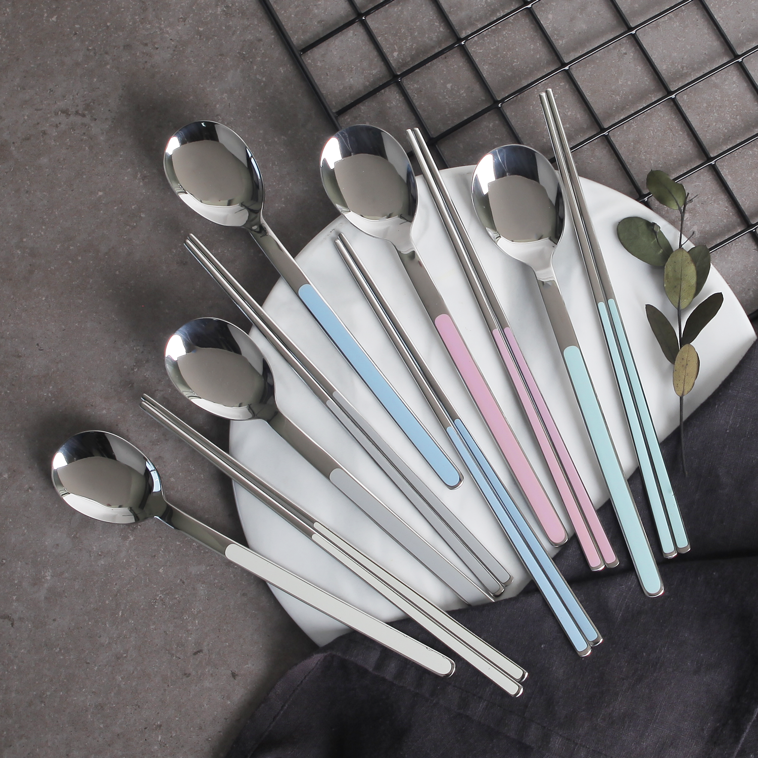 [SALE] Goldenbell Spoon & Chopsticks 10 pcs set