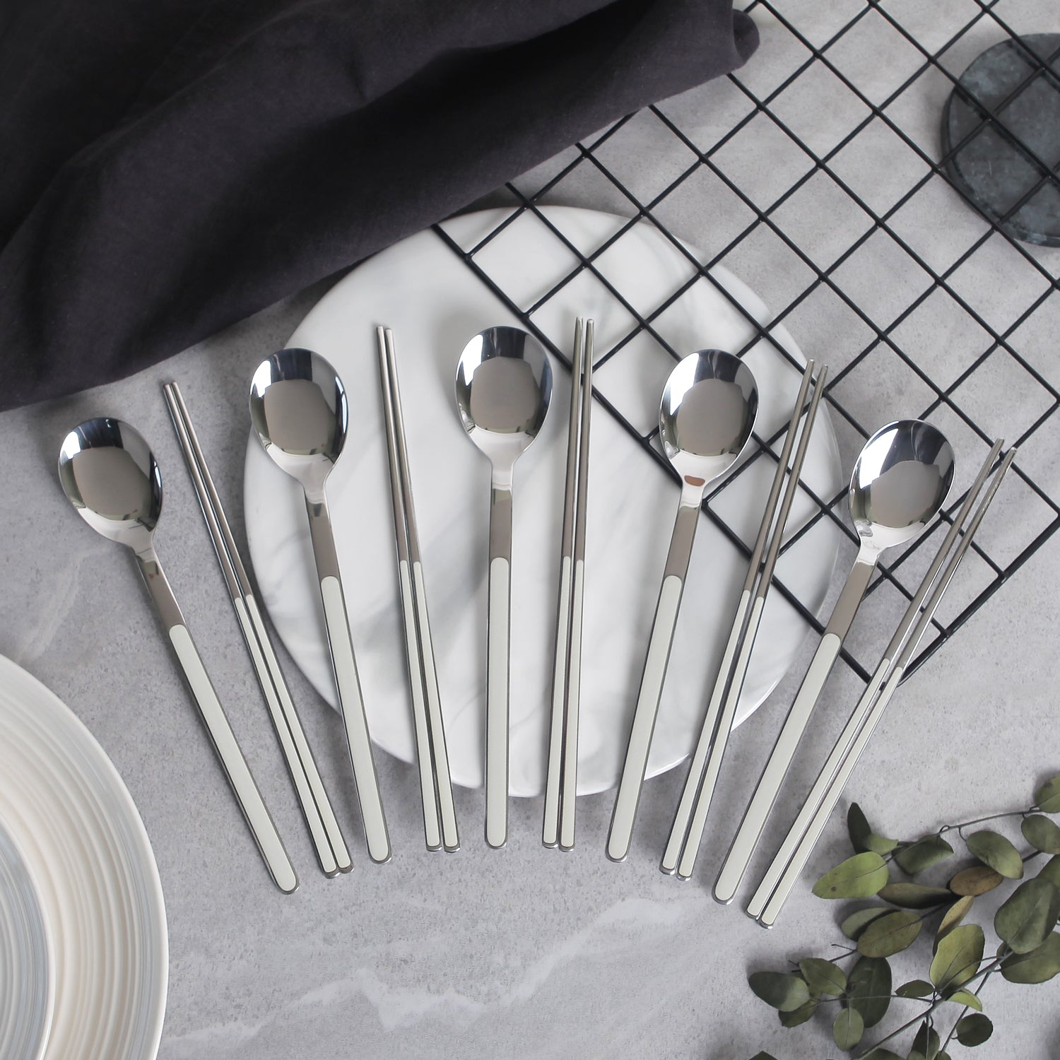 [SALE] Goldenbell Spoon & Chopsticks 10 pcs set